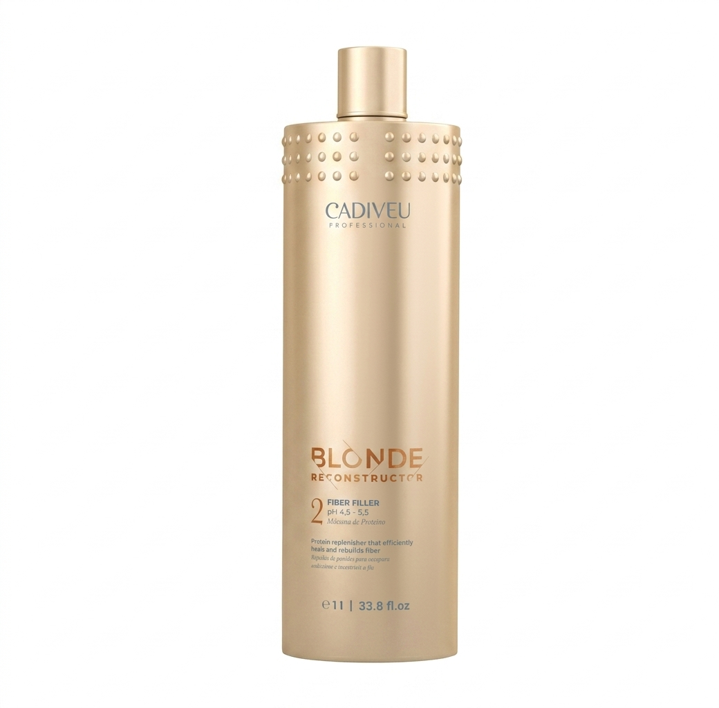 Flacone Blonde Reconstructor Fiber Filler N°2 Cadiveu 1000ml maschera ricostruzione profonda biondi