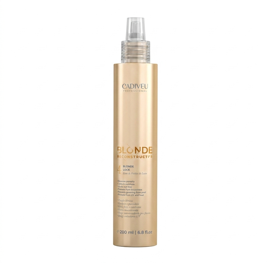 Flacone Blonde Reconstructor Blonde Lock N°4 Cadiveu 200ml leave-in protettivo biondi