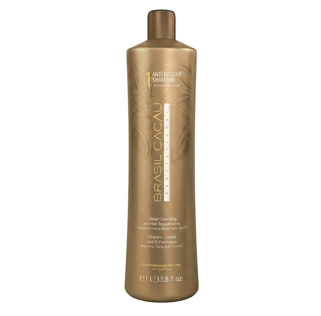 Flacone Brasil Cacau Anti Residue Shampoo Cadiveu 1L shampoo tecnico anti-residuo