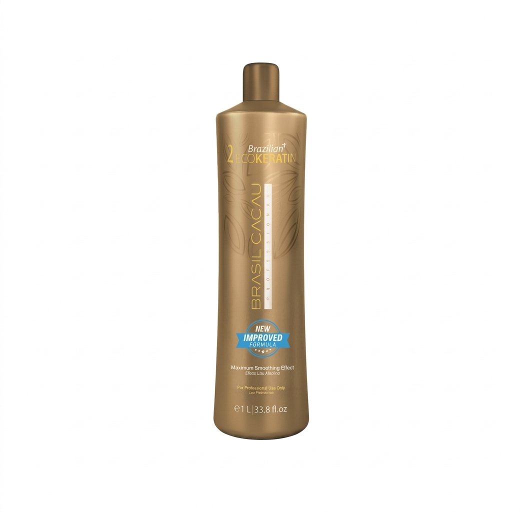 Flacone Brasil Cacau Eco Keratin Cadiveu 1L trattamento lisciante organico professionale