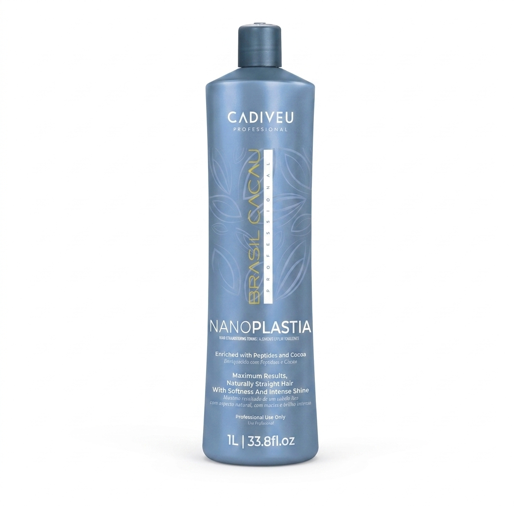 Flacone Brasil Cacau Nanoplastia Cadiveu 1L stiratura professionale tonalizzante