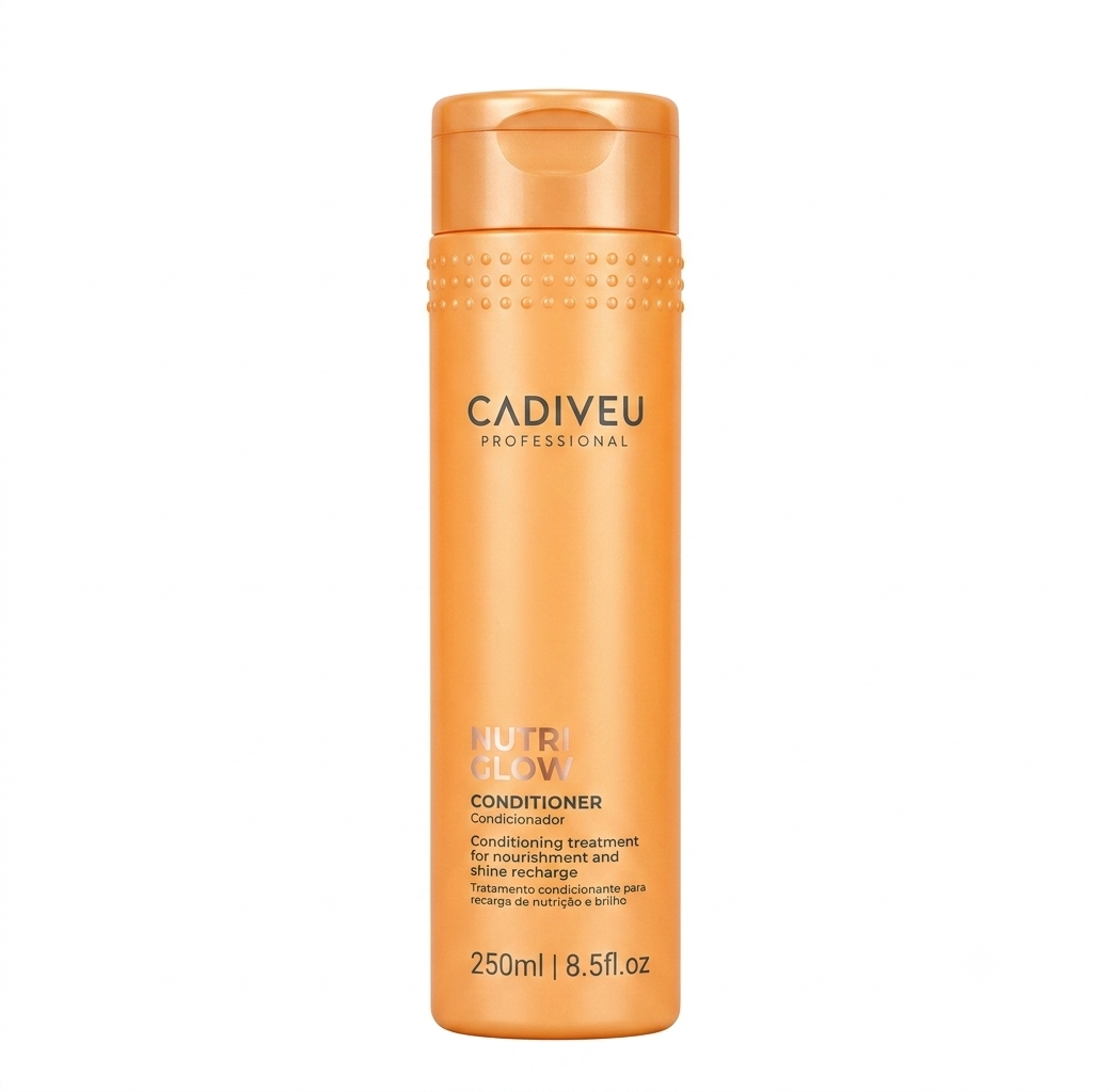 Flacone Nutri Glow Conditioner Cadiveu 250ml balsamo nutriente illuminante per capelli secchi