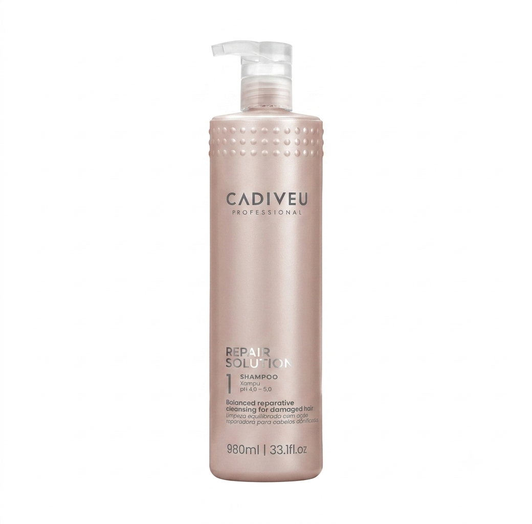Flacone maxi Repair Solution Shampoo N°1 Cadiveu 980ml shampoo ricostruzione professionale formato salone