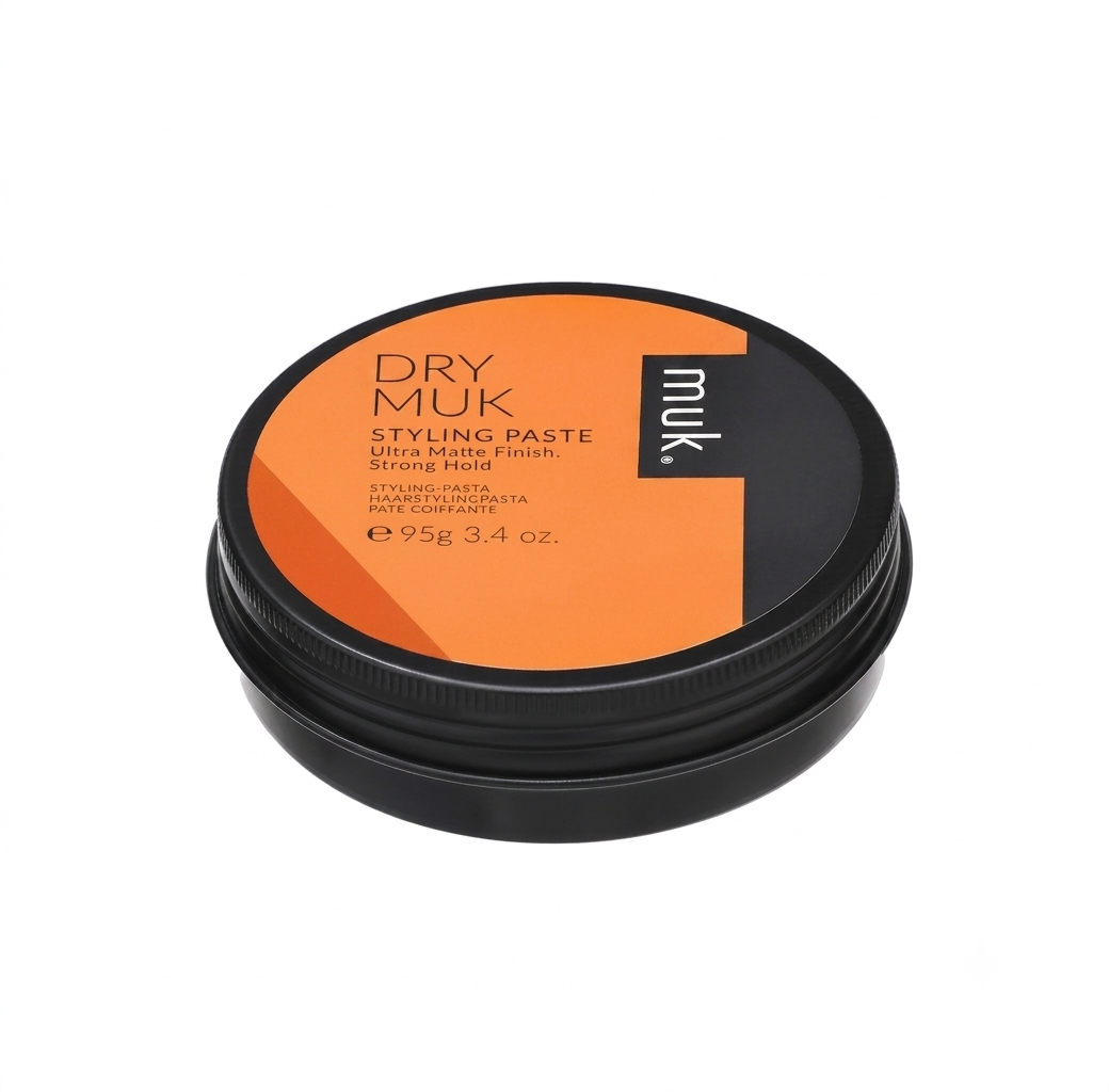 Barattolo in alluminio muk Dry muk Styling Paste 95g cera pasta modellante asciutta opaca per capelli corti uomo e donna