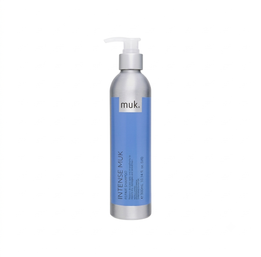 Flacone muk Intense muk Repair Shampoo 300ml shampoo ristrutturante e proteico per capelli danneggiati e sfibrati