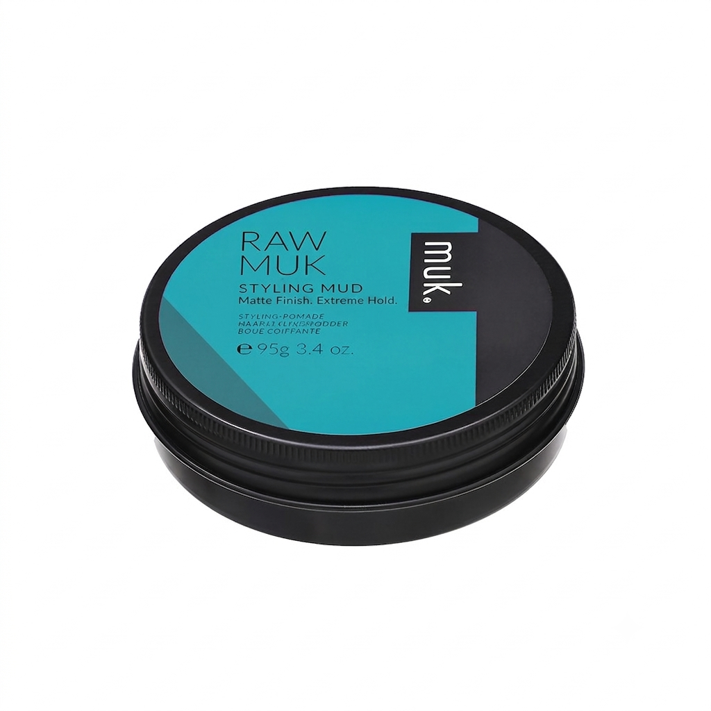 Barattolo in alluminio muk Raw muk Styling Mud 95g cera fango argilla modellante opaca per capelli corti uomo