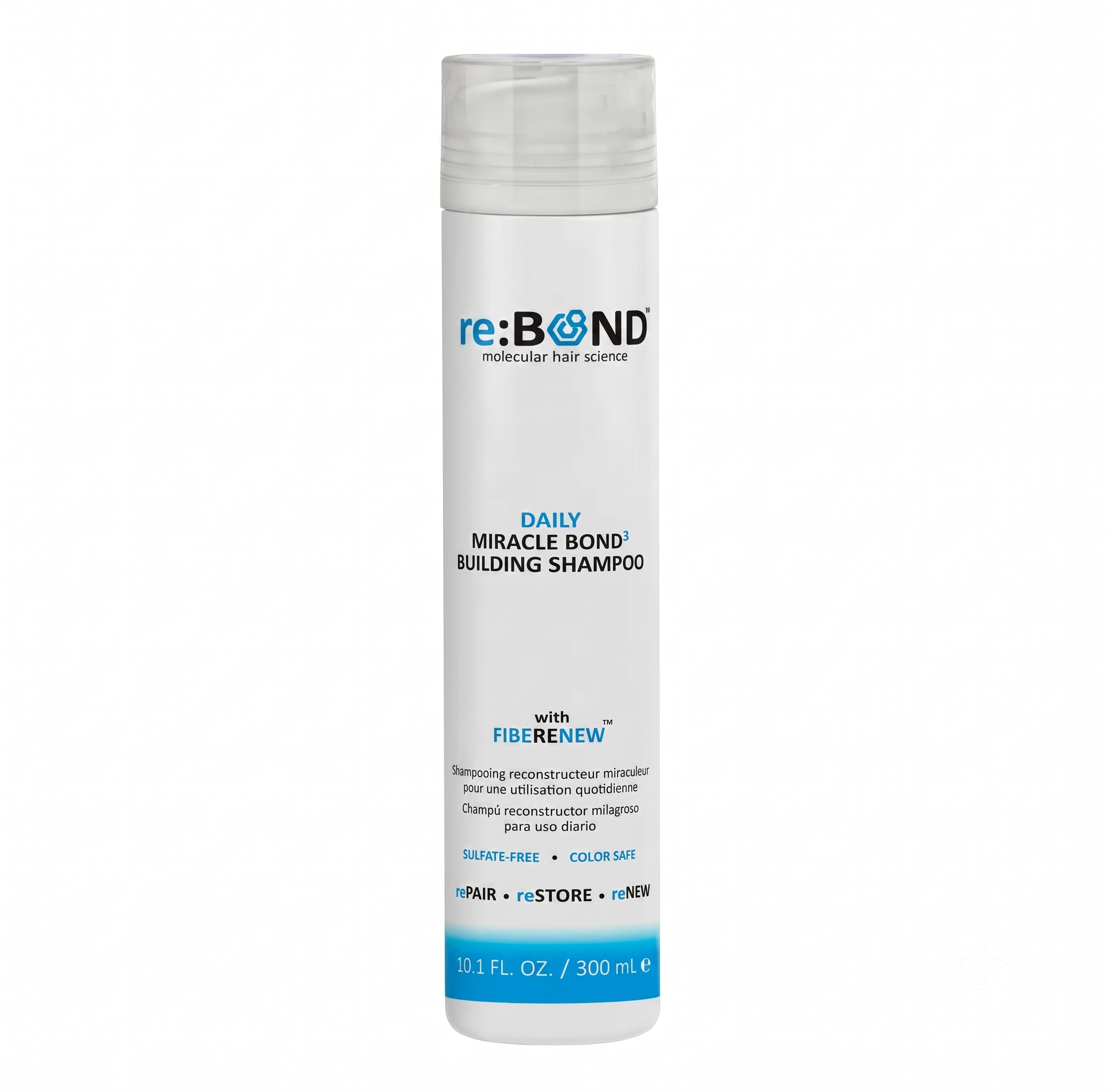 Flacone Rebond Hair Daily Miracle Bond Building Shampoo 250ml shampoo quotidiano per la ricostruzione dei ponti disolfuro